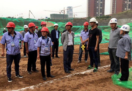 大秦置業(yè)公司:藍(lán)山水岸項(xiàng)目基坑驗(yàn)槽順利推進(jìn)