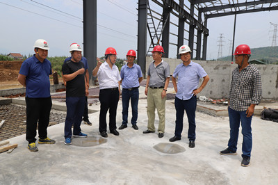 龍鋼集團(tuán)董事長唐鑫一行到陜煤建設(shè)漢中公司視察項目