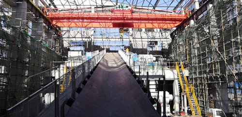 陜煤建設(shè)機(jī)電安裝公司施工的小保當(dāng)主斜井膠帶機(jī)成功試運(yùn)轉(zhuǎn)