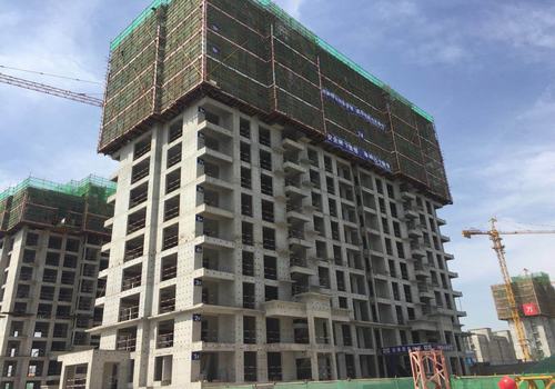 大秦·山水逸境一期順利完成主體封頂