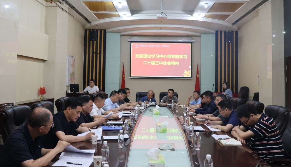陜煤建設(shè)黨委理論學(xué)習(xí)中心組專題學(xué)習(xí) 黨的二十屆三中全會精神